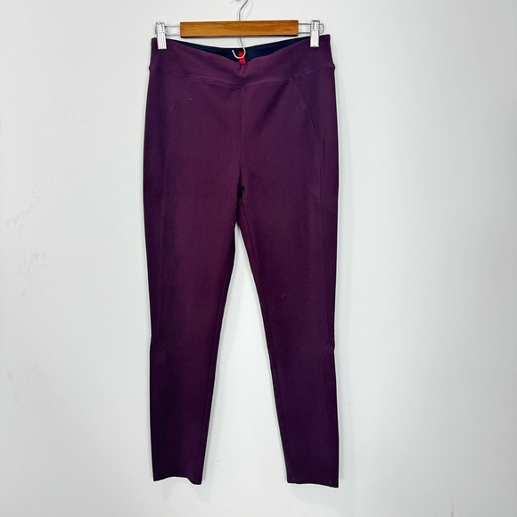 SPANX Burgundy Maroon Seamless Leggings Tights - M - Picture 1 of 7